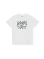 Ganni - BASIC JERSEY LOVE CATS RELAXED T-SHIRT