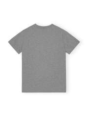 Ganni - Grey Basic Jersey Holiday Relaxed T-shirt