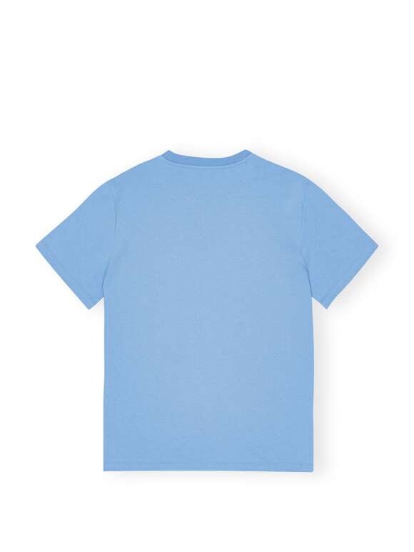 Ganni - BLUE JERSEY TIGER T-SHIRT