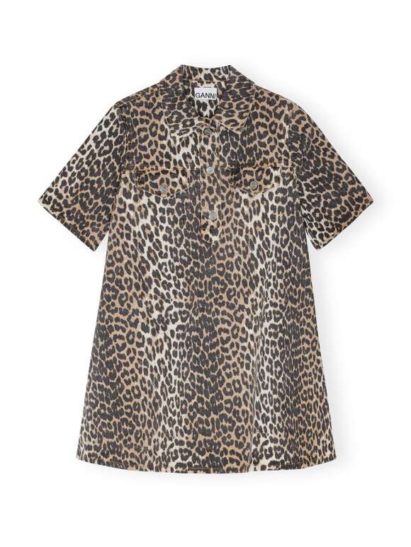 Ganni - Leopard Print Kjole