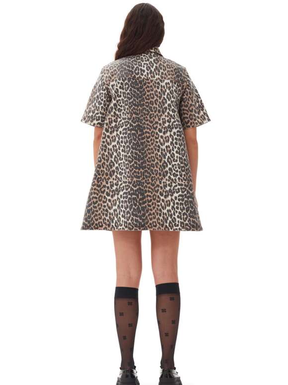 Ganni - Leopard Print Kjole