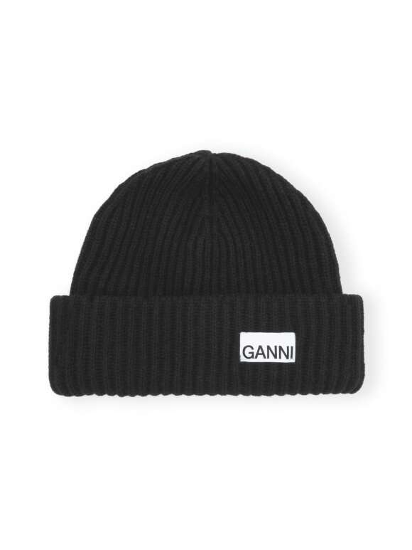 Ganni - OVERSIZED WOOL RIB KNIT HUE