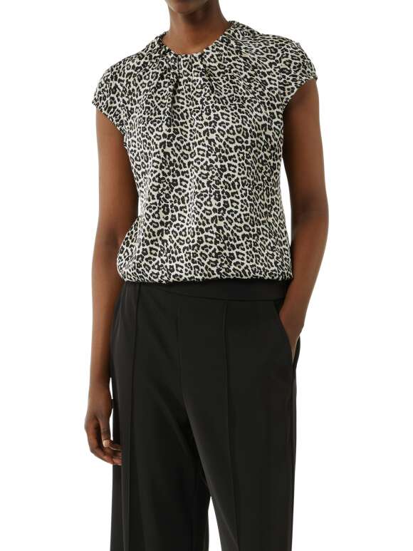 Comma - Smart Leopard Satin Bluse