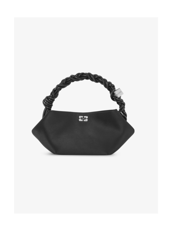 Ganni - SATIN MINI BOU BAG BLACK