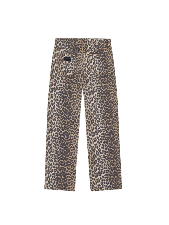 Ganni - PRINTED IZEY JEANS LEOPARD