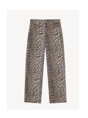 Ganni - PRINTED IZEY JEANS LEOPARD