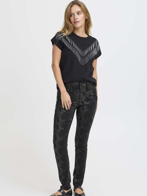 Pulz Jeans - STACIA Snake Print Buks