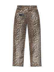 Ganni - Leopard Foil Print Jeans