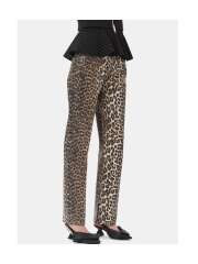 Ganni - Leopard Foil Print Jeans