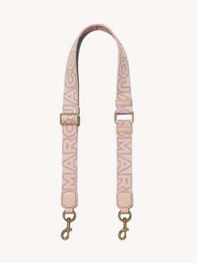 Marc Jacobs - THE THIN OUTLINE LOGO WEBBING STRAP ROSE 