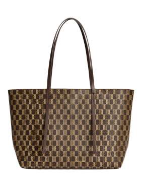 By Malene Birger  - ABIGAIL MONOGRAM TOTE BAG SHALE