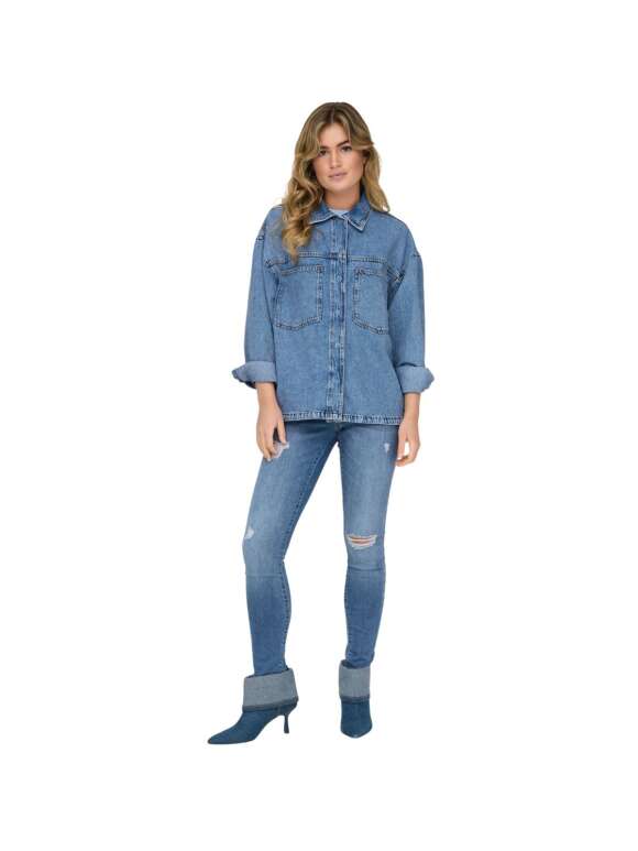 Only - LEMMIE Denim Skjorte