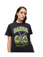 Ganni - Smart Green Cherry T-shirt