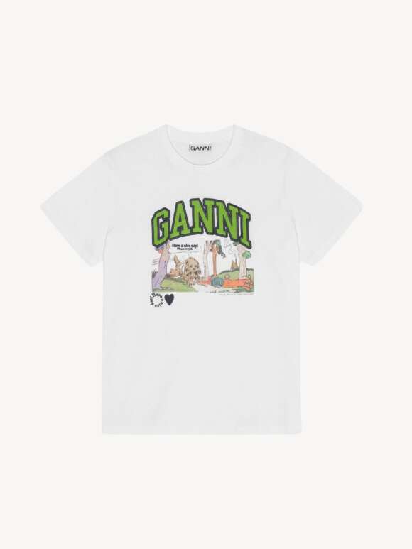 Ganni - T-SHIRT POPPY PRINT