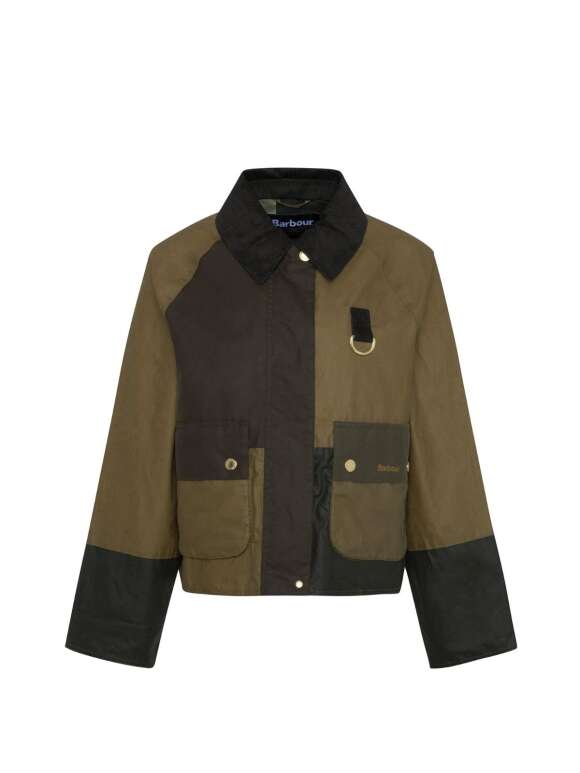 BARBOUR - ALMA WAX Blokcolor Jakke