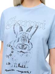 Ganni - T-shirt Med Print