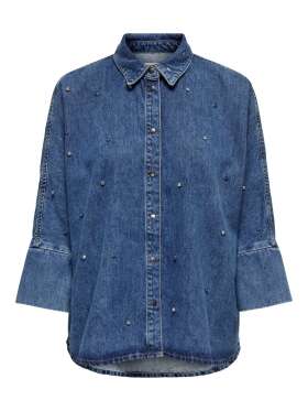 Only - GRACE 3/4 DENIM SHIRT 