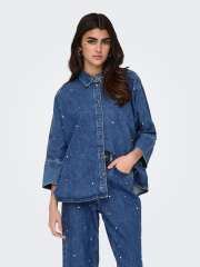 Only - GRACE 3/4 DENIM SHIRT 